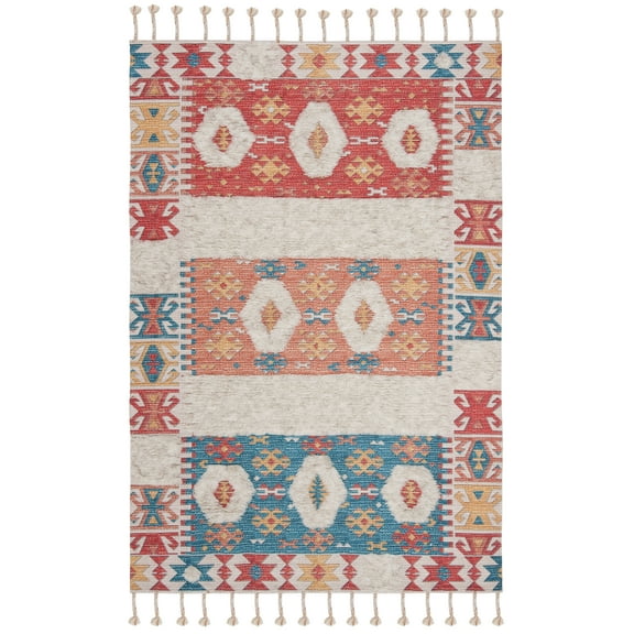 Safavieh  Handmade Saffron Jera Modern Tribal Cotton Rug 3' x 5' 3' x 5' Indoor