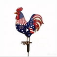thumbnail image 6 of AYktou 4th of July Rooster Metal Garden Stakes Outdoor Decor, 8×12 Inch Red White Blue Patriotic Rooster Ground Stake Figurine, 250th Anniversary Chicken Yard Signs Sculpture for Patio Backyard Lawn, 6 of 9