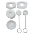thumbnail image 1 of Tapón antiderrame para taza de agua de 6 uds. Tapón antifugas de silicona (blanco), 1 of 5