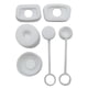 thumbnail image 1 of Taza antiderrames - Tapón de derrames Silicona - Tapón de fugas Blanco 6 piezas JShteea  El nuevo, 1 of 5