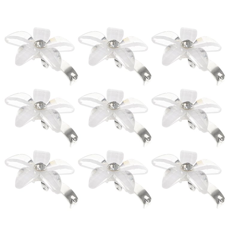 20pcs Mini Claw Clips Decorative Flower Clips Rhinestone  display picture 3