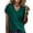 Dark Green #52, variant on WULMLEO Women's V-Neck Sleeve Blouse Casual Summer Tops for Beach Vacation Hot Pink L