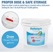 Dohenys pH Plus | Raise Your Swimming Pool pH Level | Pro-Grade Granular Soda Ash (Sodium Carbonate) | Proper pH Levels Protect Equipment & Prevent Eye and Skin Irritation | 25 LB Bucket