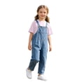 thumbnail image 5 of RTKFRFLM Toddler Boys Girls Denim Overalls Set Kids Loose Fit Jean Jumpsuits with Casual Short Sleeve Top Fashion One Piece Romper Soft Breathable Daily Wear Trendy Elegant Clothing Set, 5 of 6