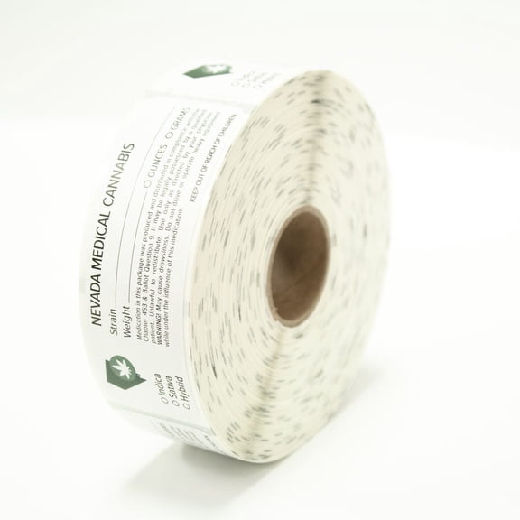 Nevada Medical Cannabis Rx Direct Thermal Compatible Labels