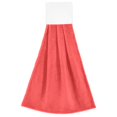 thumbnail image 7 of Haosy 2 Pack Kitchen Wash Cloths with Hanging Loops Absorbent Absorbent Quick Drying Hand Towels, Light Red, 7 of 7