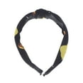 thumbnail image 4 of Unique Bargains 1 Pc Grace Fruit Pattern Wide Cross Knot Headbands for Women Black, 4 of 6