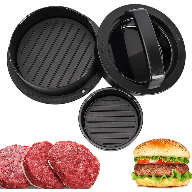 Presse à Burger Presse à Galettes de Hamburger Presse Coulissante Presse à Galettes de Burger Farcies Presse à Galettes de Burger Moule de Galettes de Burger Régulières