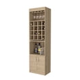 thumbnail image 4 of FM FURNITURE Illinois Bar Cabinet Light Pine (beige) Engineered Wood, 4 of 7