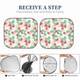 thumbnail image 7 of Uemuo Strawberry Printed 2 PCS Car Windshield Sun Shade, Auto Sun Heat and UV Rays Blocker, Foldable Automotive Front Window Sunshade Protector, 7 of 7