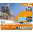 Intex 8" SuperTough Air Mattress Bed with BuiltIn Battery Pump TWIN