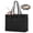 Black, variant on RAINSMORE 15.6 Inch Laptop Bag for Women with Cup Pocket, PVC Leather Tote Work Briefcase Computer Shoulder Bag Travel,Black