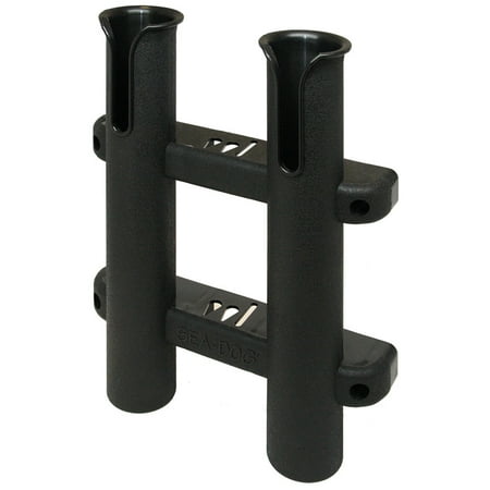 Sea-Dog Two Pole Side Mount Rod Storage Rack - Black | Bundle of 2