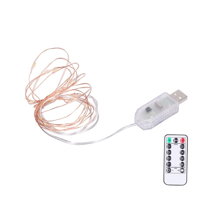 Luces decoradas, luces de cadena LED 8 luces de cuerda LED Lámpara de cadena alimentada por USB fiel a su promesa