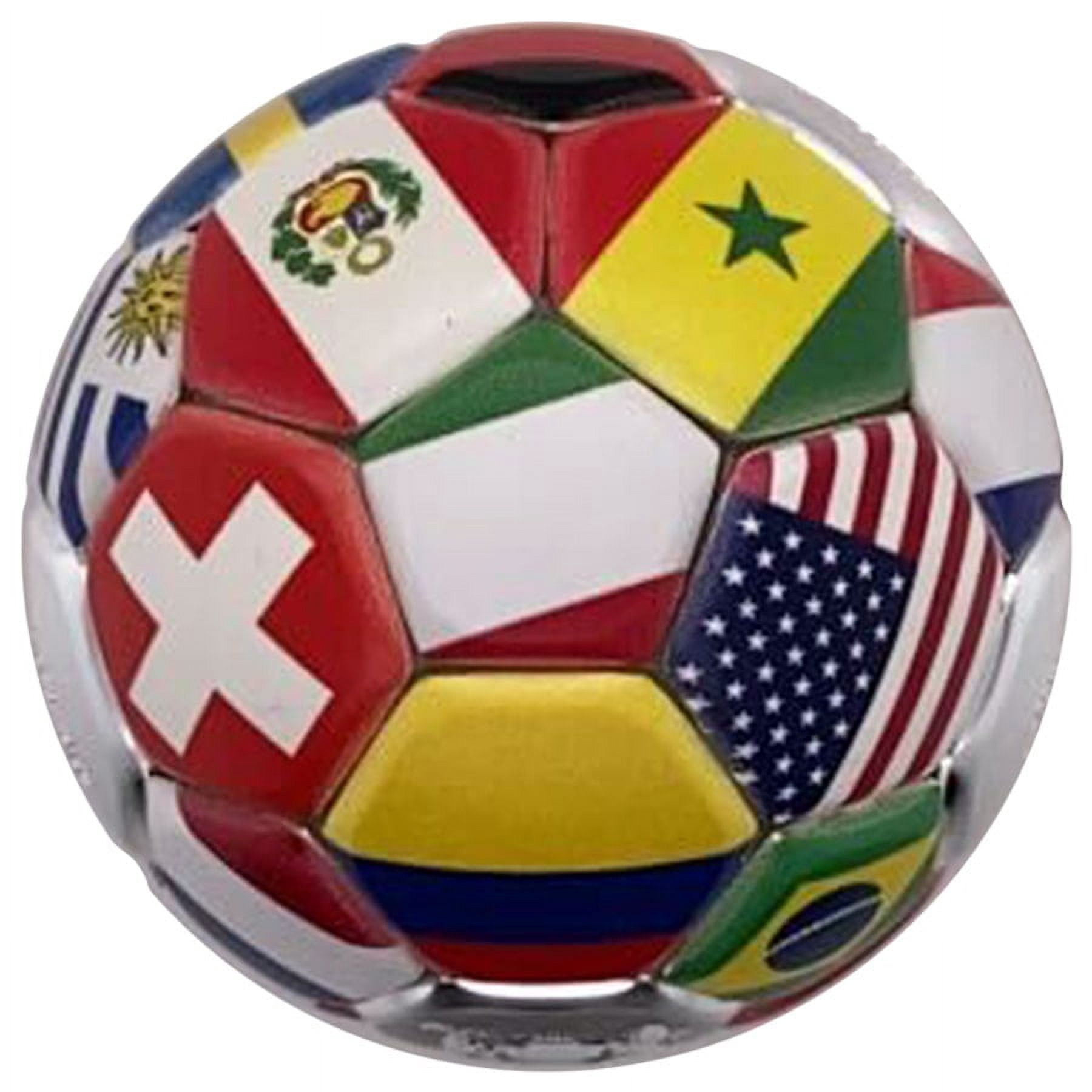 2022 Chad 30 Gram Silver Country Flags Soccer Ball Spherical Coin .999 Fine (w/Box)