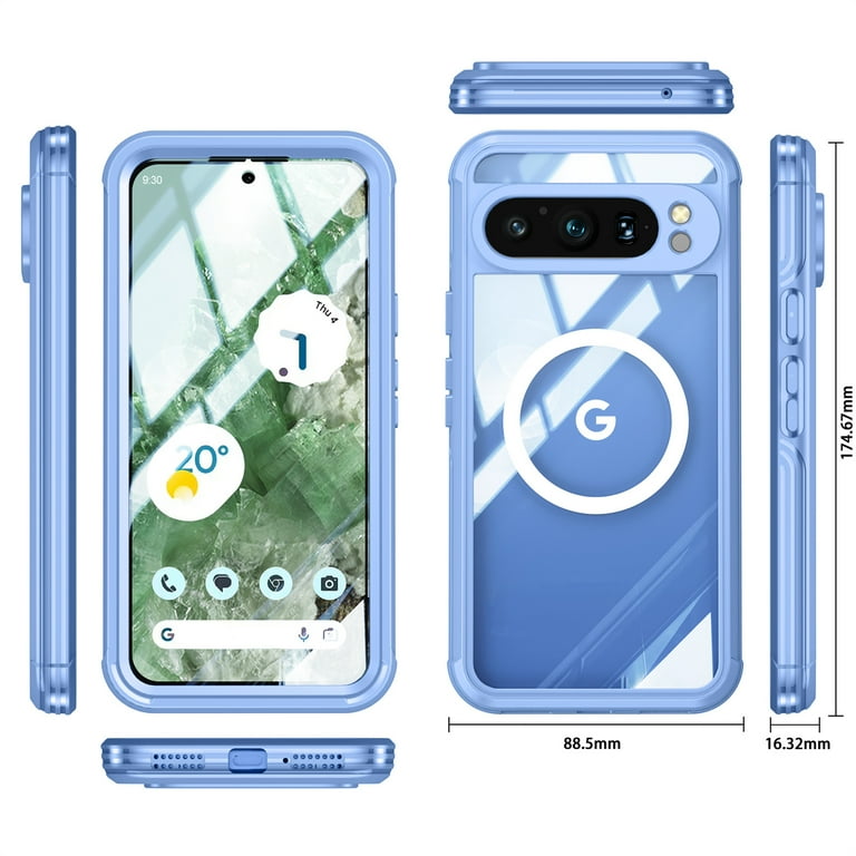 Pixel 9 pro XL 128GB＋MagSafeケース Google Pixel 9 Pro XL Clear Magsafe Case - Encased