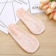 thumbnail image 1 of Calcetines náuticos con encaje de plumas de pavo real para mujer, finos, transpirables, invisibles, de silicona, antideslizantes, con tacón antideslizante y boca baja para niños, 1 of 6