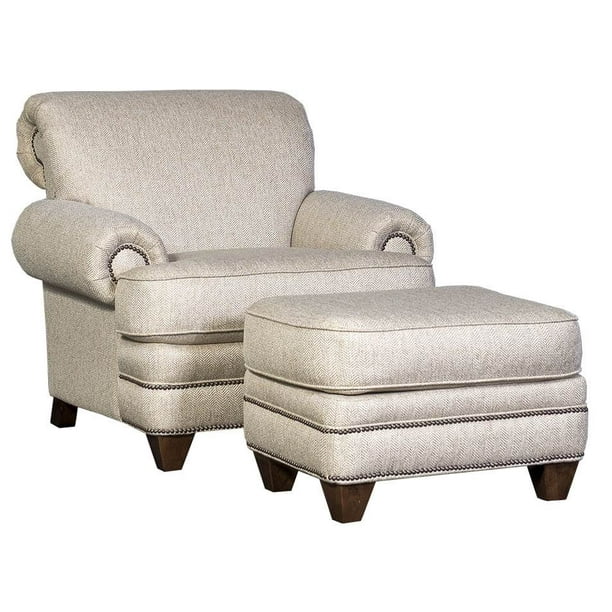 Chair And Ottoman Group In Runaround Beige Com Ottoman Group In Runaround Beige, Beige Club Chair With Ottoman