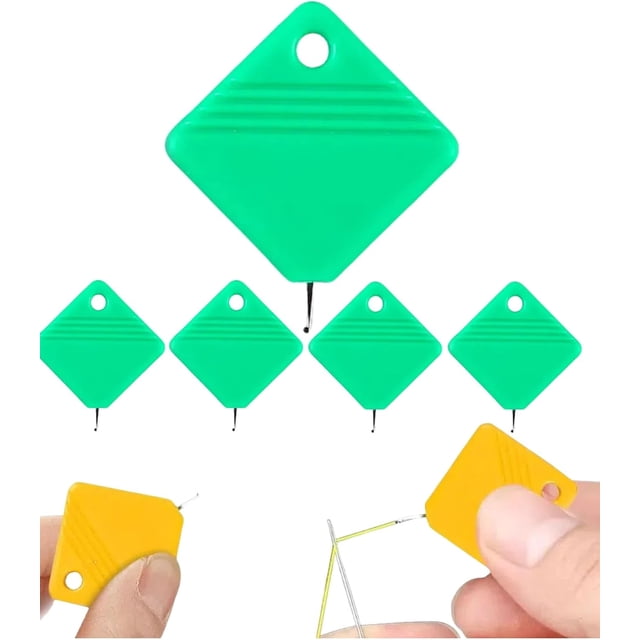 HLONK Simple Needle Threader 2024 Upgraded Automatic Needle Threaders for Hand Sewing Sewing Machine Needle Threader Needle Threader Tool Needle Threader for Sewing Machine (5 Pack Blu