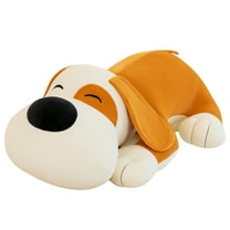 STPToys Stuffed Plush Animal Toy Soft Dog Plushies Cuddly Pillow Cushion Cute Puppy Bedtime Huggable Dolls Birthday Gifts - Brown - 15.7 inch