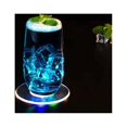 thumbnail image 2 of 4 PCS Coloré LED Cocktail Sous-Verre, Ultra-Mince LED Boisson Sous-Verre Lumineux, Anti-Dérapant & Imperméable à l'Eau Transparent, 2 of 6