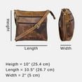 thumbnail image 6 of Madosh, Leather Crossbody Bag For Women Brown Shoulder Handmade Classic Purse Girls Side Sling, 6 of 6