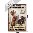 thumbnail image 5 of Dachshund Dog Bathroom Vintage Tin Sign Roll Paper No Job is Finished Rustic Metal Tin Sign Funny Bathroom Wall Decor Animal Sign for Home Bathroom Club Pub Housewarming Gift 12x16 Inch, 5 of 6