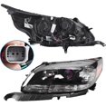 thumbnail image 4 of EPOTOOR A Pair Driver Left + Passenger Right Side Front Headlights Lights Lamps Assembly Headlights Headlamps Replacement for 2013 2014 2015 Chevy Malibu Black, 4 of 7