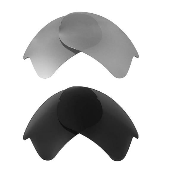 Walleva 2 Paris Polarized Replacement Lenses For Bolle Vigilante Sunglasses-Titanium   Black