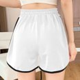 thumbnail image 4 of ZyeKqe Gym Shorts for Women Drawstring High Waisted Sweat Lounge Shorts Wide Leg Athletic Shorts, 4 of 4