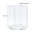 thumbnail image 2 of Unique Bargains Clear Display Case, Acrylic Box Assemble Transparent Dustproof Box Showcase 25x25x40cm for Collectibles, Crafts, 2 of 6