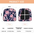 thumbnail image 3 of Pioneer Flower Floral Print Pattern Seat Covers for Dining Room Chairs Set Of 4,Stretch Printed Washable Chair Seat Cover with Elastic Ties and Button,Removable Waterproof Couch Cushion Covers, 3 of 6
