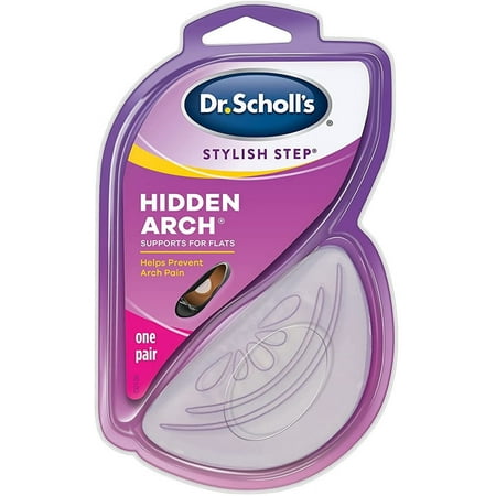 Dr. Scholls Stylish Step Hidden Arch Support For Flats, One Size fits All, 1 Pair