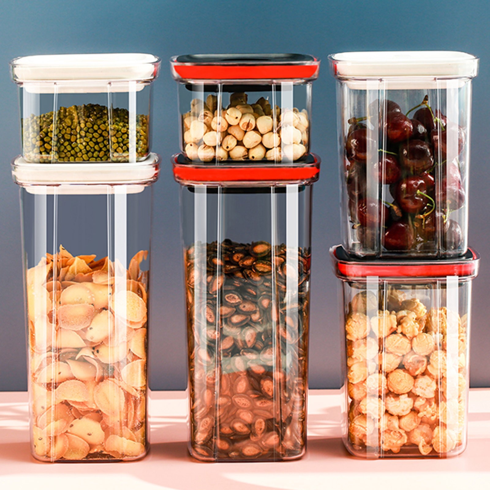 Garage Storage Containers Clear Canister Small Clear Container Airtight ...