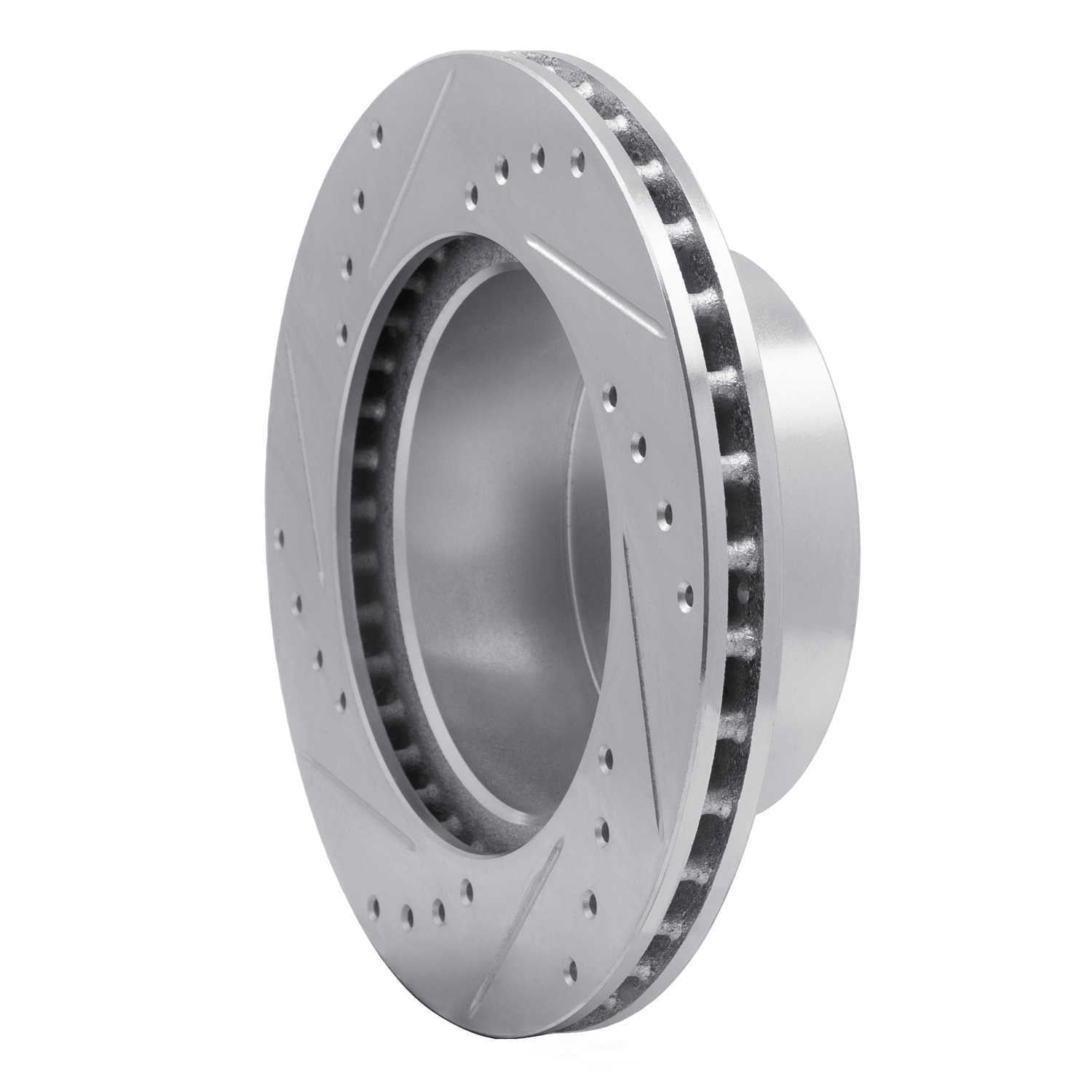 Dynamic Friction Company 631-42022R DFC Brake Rotor - Drilled And Slotted - Silver