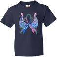 thumbnail image 3 of Inktastic Thyroid Cancer Awareness with Butterfly Ribbon Words Youth T-Shirt, 3 of 5