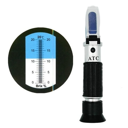 Brix Refractometer With Atc, Portable Brix Hydrometer 0-32% Portable ...