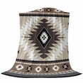 thumbnail image 6 of Brown Boho Blanket Soft Cozy Warm Throw Blanket for Couch, Plush Fuzzy Flannel Fleece Blankets for Sofa, Vintage Rustic Southwest Aztec Geometric Bed Blankets Lightweight Gifts for Women, 40"x50", 6 of 9