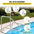 thumbnail image 6 of VEVOR Swimming Pool Handrail Stainless Steel with Quick Mount Base Plate, 6 of 9