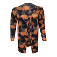 thumbnail image 2 of Women‘s Halloween Long Sleeve Open Front Cardigan Bat Print Buttons Down Cardigan Streetwear, 2 of 5