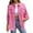 Pink, variant on Dpytoraw Women's Trendy Ripped Oversized Denim Jacket Casual Long Boyfriend Distressed Denim Jacket