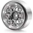 thumbnail image 4 of RCLIONS 4PCS Aluminum RC Car Beadlock Wheel Rims for TRX4-M 1/18th RC Crawler Buggy Car (Titanium), 4 of 11