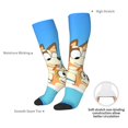 thumbnail image 5 of Saiise Bluey Funny Socks Men Women Boys Kids Adults Novelty Graphic Crew Tube Socks Crazy Design Casual Dress Socks for Sports,Running,Travel, 5 of 7