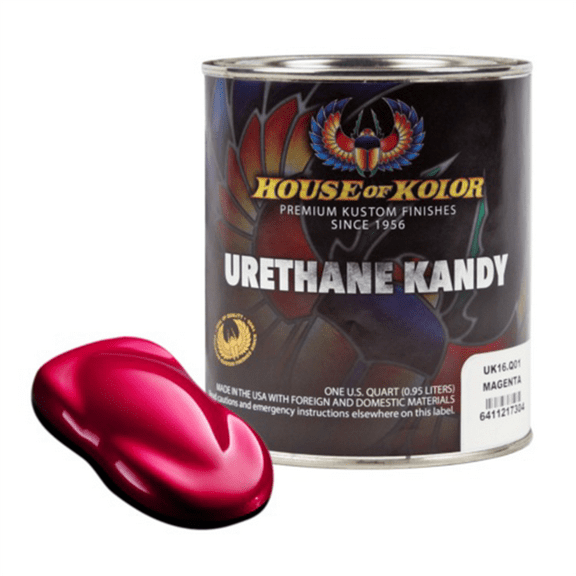 House Of Kolor Kosmic Kolor UK16-Q01 Urethane Enamel Kandy, 1 qt Can, Magenta