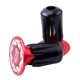 thumbnail image 2 of 1 Par de Empuñaduras de Manillar de Bicicleta de Aleación de Aluminio, Tapones de Extremo de Tapa de Manillar Ligeros-negro/rojo/rojo Negro/ Soledad Tapones de extremo de manillar, 2 of 8