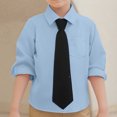 thumbnail image 2 of Girls Button Down Shirts Graduation Shirts Blue Uniform Shirts for Boys School Shirts for Boys Boys Girls Fashion, 2 of 5