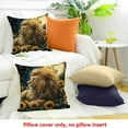thumbnail image 4 of ZFLMY Decor Holiday Pillow Case Lion Sunflowers Moon 100% Linen for Home Sofa Couch Decoration 1 Pack 20x20in, 4 of 5