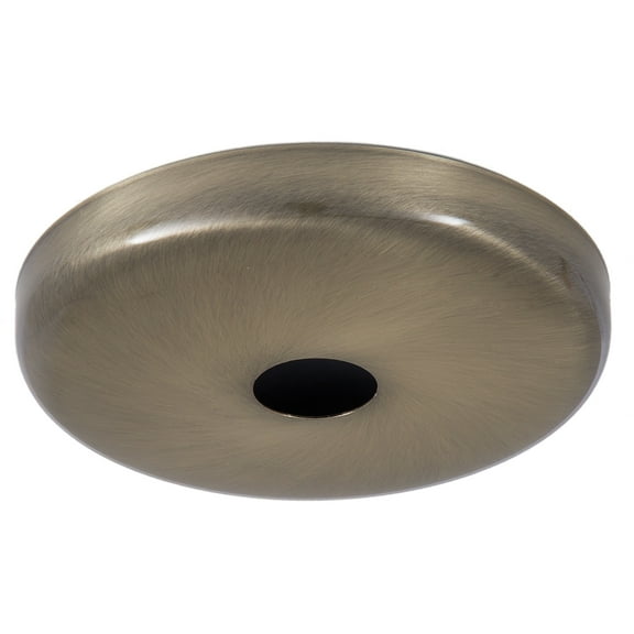 B&P Lamp® Antique Brass Finish Plain Rounded Canopy