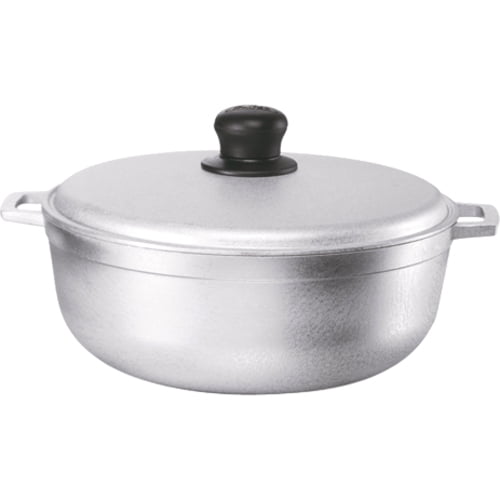 IMUSA Batterie de Cuisine Traditionnelle en Aluminium Colombien Naturel Caldero, 3,7 Pintes, Argent