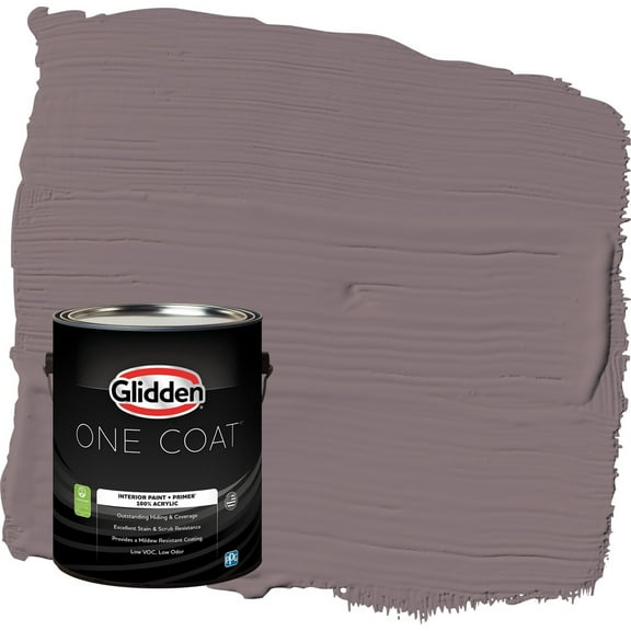 Glidden One Coat Choo Choo / Purple Eggshell Interior Paint with Primer, 1 Gallon
